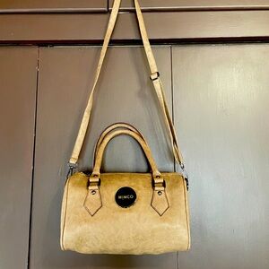 Mimco Tan Crossbody Satchel Bag